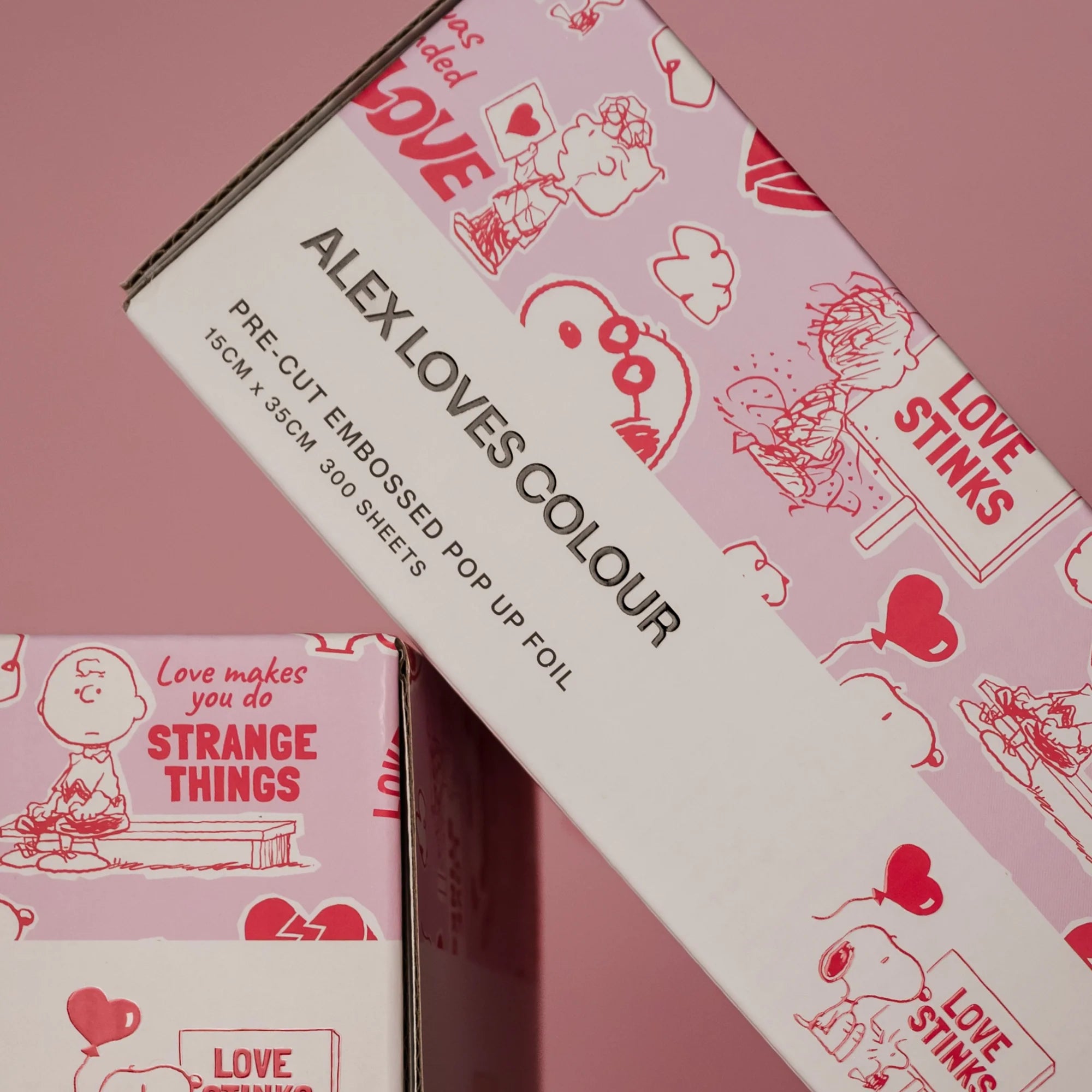 Snoopy Long-Wide 'Love Stinks' Hair Foil 300pk (15cm x 35cm)